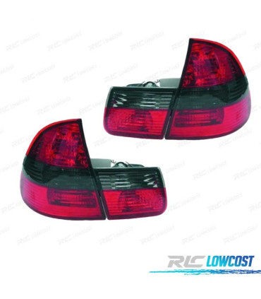 FANALI BMW E46 TOURING 98-05 ROSSO AFFUMICATO