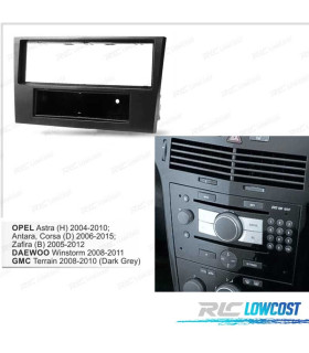 CORNICE NERA PER AUTORADIO 1-DIN PER OPEL ASTRA H DAEWOO CORSA D ZAFIRA B