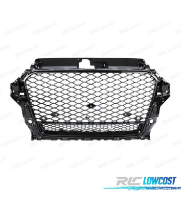 GRIGLIA PER AUDI A3 8V 12-16 LOOK RS3 NERO LUCIDO