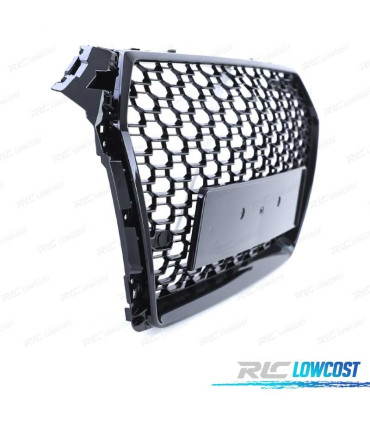 GRIGLIA AUDI A4 B9 15-19 LOOK RS4 PDC NERO LUCIDO