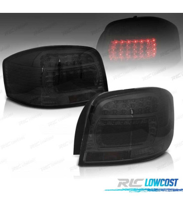 FANALI PER AUDI A3 8P 03-08 LED CRISTALLO SCURO
