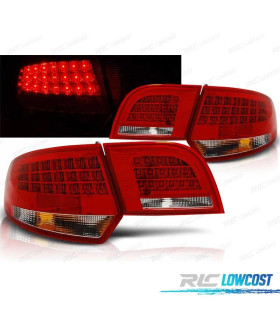 FANALI PER AUDI A3 8PA SPORTBACK 04-08 LED ROSSO CROMATO