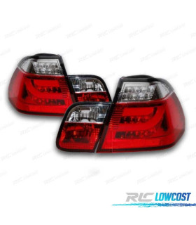FANALI BMW E46 01-05 LED LOOK CELIS ROSSO CROMATO