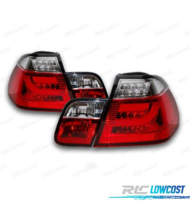 FANALI BMW E46 01-05 LED LOOK CELIS ROSSO CROMATO