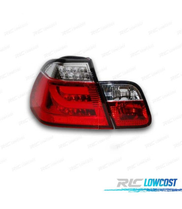 FANALI BMW E46 01-05 LED LOOK CELIS ROSSO CROMATO