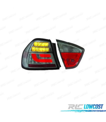 FANALI BMW E90 05-08 LED FONDO CROMATO