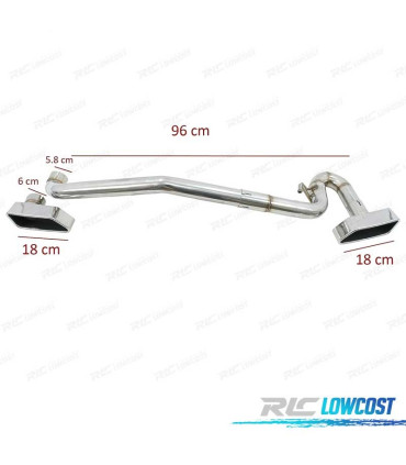 KIT SCARICO CON TERMINALI BMW F10 F11 F12 F13 LOOK M V8