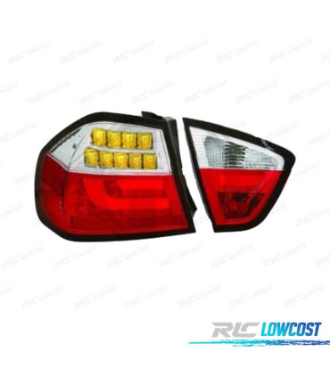 FANALI BMW E90 05-08 LED ROSSO CROMATO