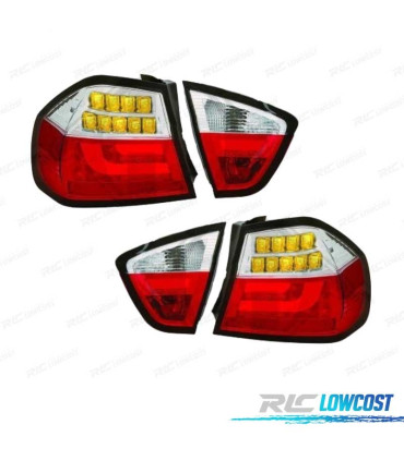 FANALI BMW E90 05-08 LED ROSSO CROMATO