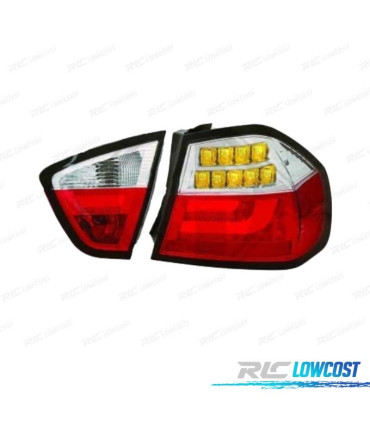 FANALI BMW E90 05-08 LED ROSSO CROMATO