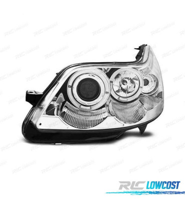 FARI PER CITROEN C4 04-09 ANGEL EYES FONDO CROMATO