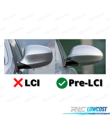 CALOTTE SPECCHIETTI BMW E90 E92 E82 E88 E91 E93 LOOK M3 NERO LUCIDO