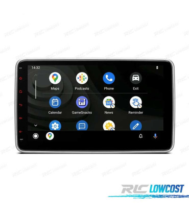 NAVIGATORE RADIO 2 DIN 10" HD TOUCH BLUETOOTH USB SD