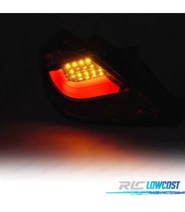 FANALI OPEL CORSA D 06-14 A LED ROSSO SCURO