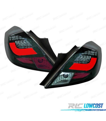 FANALI OPEL CORSA D 06-14 A LED NERO AFFUMICATO