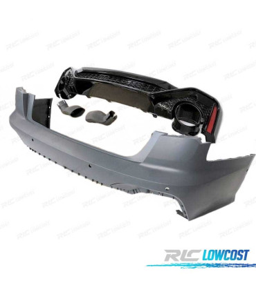 PARAURTI POSTERIORE PER AUDI A6 20- LOOK RS PDC