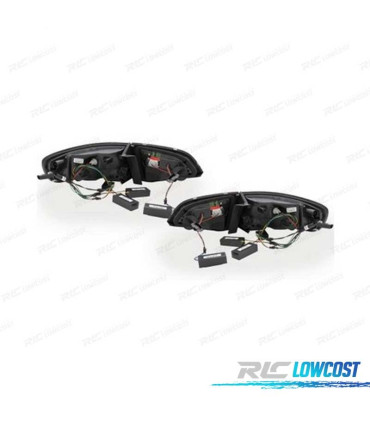 FANALI A LED DINAMICI PER AUDI A4 B8 07-11 AVANT COLORE NERO FUMÉ