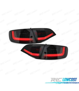 FANALI A LED DINAMICI PER AUDI A4 B8 07-11 AVANT COLORE NERO FUMÉ