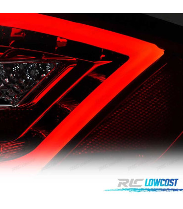 FANALI PER PORSCHE BOXSTER 987 CAYMAN 987C LIGHT BAR DINAMICO ROSSO AFFUMICATO