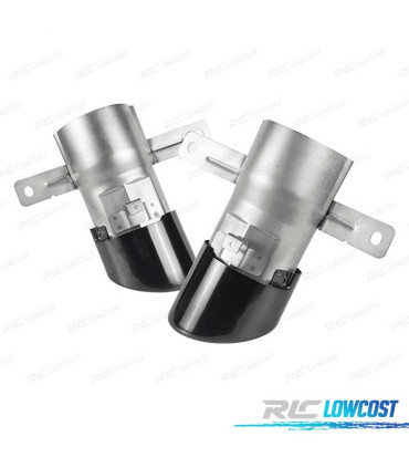 TERMINALI SCARICO MERCEDES W177 18- LOOK A35 AMG NERO