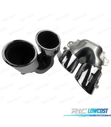TERMINALI SCARICO MERCEDES CLASSE A W177 CLA W118 18- LOOK A45 AMG NERO