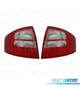 PILOTI AUDI A6 4B 97-05 LED ROSSO BIANCO