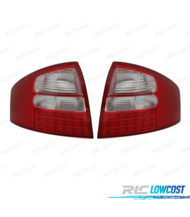 PILOTI AUDI A6 4B 97-05 LED ROSSO BIANCO