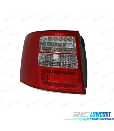 FANALI POSTERIORI PER AUDI A6 4B AVANT 97-04 LED ROSSO BIANCO