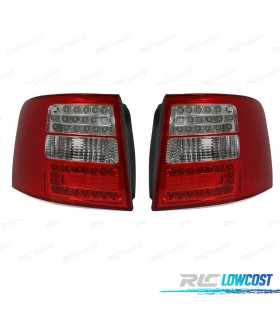 FANALI POSTERIORI PER AUDI A6 4B AVANT 97-04 LED ROSSO BIANCO