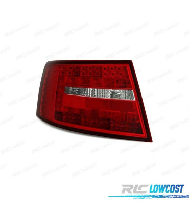 FANALI PER AUDI A6 4F 04-08 LED ROSSO CROMATO