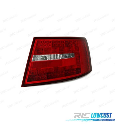 FANALI PER AUDI A6 4F 04-08 LED ROSSO CROMATO