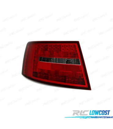 FANALI PER AUDI A6 4F 04-08 LED ROSSO NERO