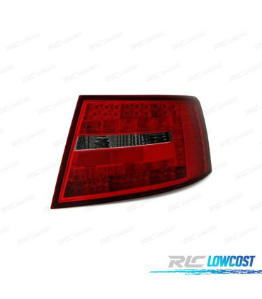 FANALI PER AUDI A6 4F 04-08 LED ROSSO NERO