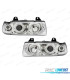 FARI PER BMW SERIE 3 E36 COUPE CABRIO 90-99 ANGEL EYES FONDO CROMATO