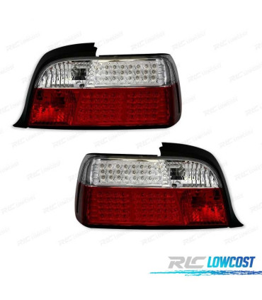 FANALI PER BMW SERIE 3 E36 92-99 LED ROSSO CROMATO