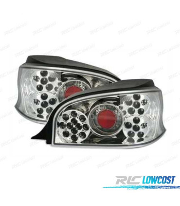 FANALI CITROEN SAXO 96-04 LED FONDO CROMATO