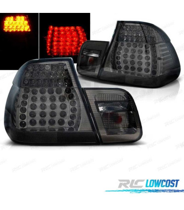 FANALI BMW SERIE 3 E46 01-05 LED CRISTALLO SCURO