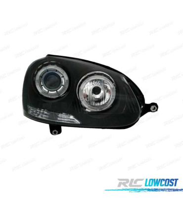 FARI VOLKSWAGEN VW GOLF 5 03-08 ANGEL EYES FONDO NERO