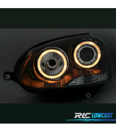 FARI VOLKSWAGEN VW GOLF 5 03-08 ANGEL EYES FONDO NERO
