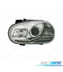 FARI PER VOLKSWAGEN VW GOLF MK4 97-03 LUCE DIURNA A LED FONDO CROMATO