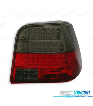 FANALI A LED PER VOLKSWAGEN VW GOLF 4 IV 97-03 ROSSO AFFUMICATO