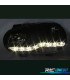 FARI PER VOLKSWAGEN VW GOLF MK4 97-03 LUCE DIURNA A LED FONDO NERO