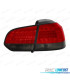 FANALI PER VOLKSWAGEN VW GOLF 6 08-12 LED ROSSO AFFUMICATO