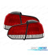 FANALI PER VOLKSWAGEN VW GOLF 6 08- LED ROSSO CROMATO