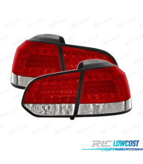 FANALI PER VOLKSWAGEN VW GOLF 6 08- LED ROSSO CROMATO