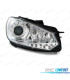 FARI PER VOLKSWAGEN VW GOLF MK6 08-12 LUCE DIURNA REALE FONDO CROMATO