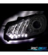 FARI PER VOLKSWAGEN VW GOLF MK6 08-12 LUCE DIURNA REALE FONDO CROMATO
