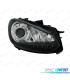 FARI PER VOLKSWAGEN VW GOLF MK6 08-12 LUCE DIURNA REALE SFONDO NERO