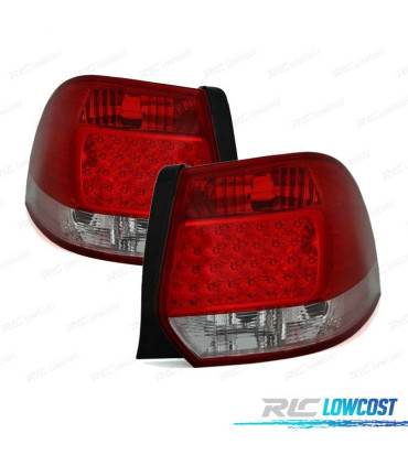 FANALI PER VOLKSWAGEN VW GOLF 5 6 VARIANT 07-. LED ROSSO CROMATO