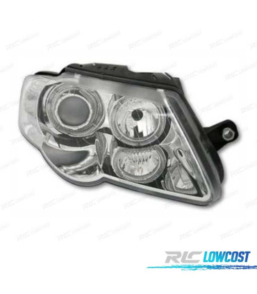 FARI PER VOLKSWAGEN VW PASSAT 3C 05-10 ANGEL EYES FONDO CROMATO